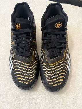 adidas Men’s Black, Gold & White Athletic Shoes